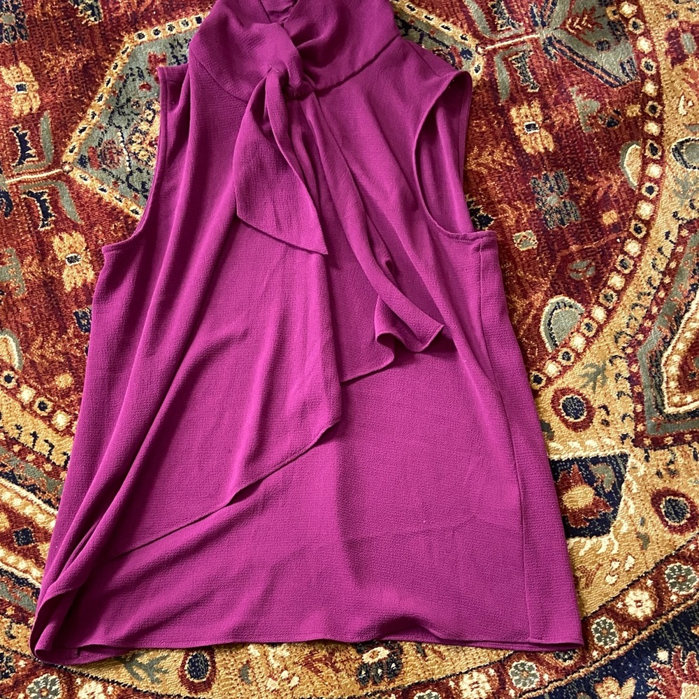 Vince Camuto Fuchsia Sleeveless Blouse